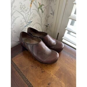 Dansko Sienna Women Brown Clog Shoe 36